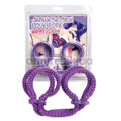 Наручники Japanese Silk Love Rope Wrist Cuffs, фиолетовые