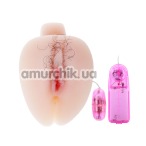Искусственная вагина и анус с вибрацией Little Butt - Фото №1