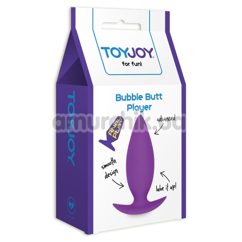 Анальная пробка Bubble Butt Player Advanced, фиолетовая