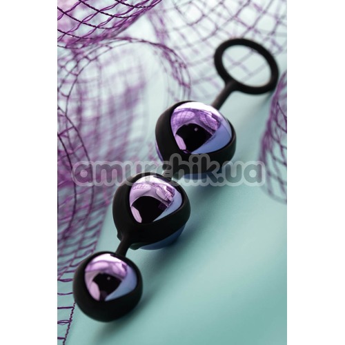 Вагинальные шарики тройные A-Toys Pleasure Balls 3.5 см, фиолетовые