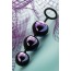 Вагинальные шарики тройные A-Toys Pleasure Balls 3.5 см, фиолетовые - Фото №9