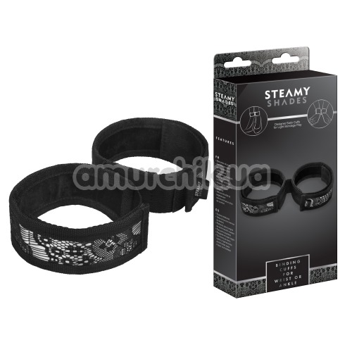 Фіксатори Steamy Shades Binding Cuffs for Wrist or Ankle, чорні