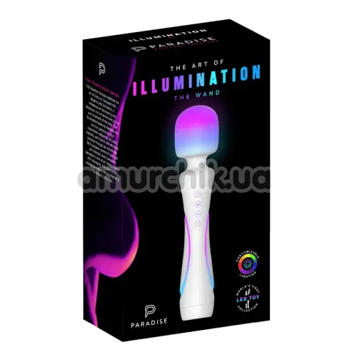 Универсальный вибромассажер с подсветкой Illumination The Wand, белый