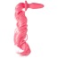 Анальная пробка с розовым хвостом Unicorn Tails Pastel, розовая - Фото №3