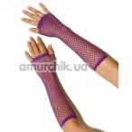 Перчатки Long Fishnet Gloves, фиолетовые - Фото №1
