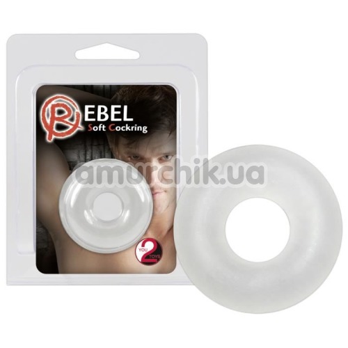 Эрекционное кольцо Rebel Soft Cockring, прозрачное