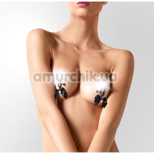 Зажимы для сосков Art of Sex Nipple Сlamps Bow, черные