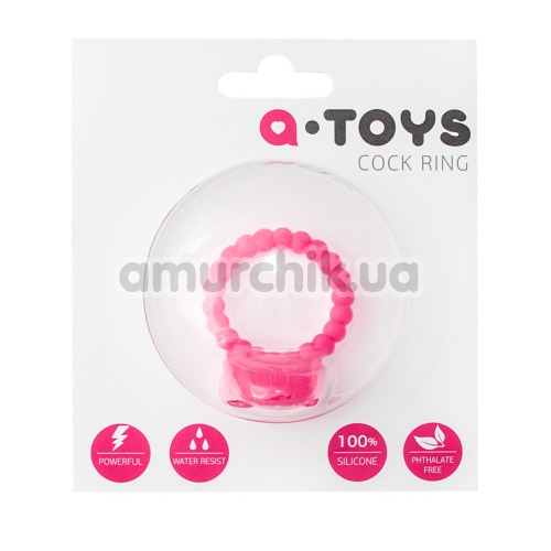 Виброкольцо А-Toys Cock Ring 769005, розовое