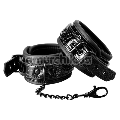 Фіксатори для рук Blaze Luxury Fetish Handcuffs 21866, чорні - Фото №1