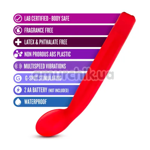 Вібратор для точки G Sexy Things G-Slim, червоний