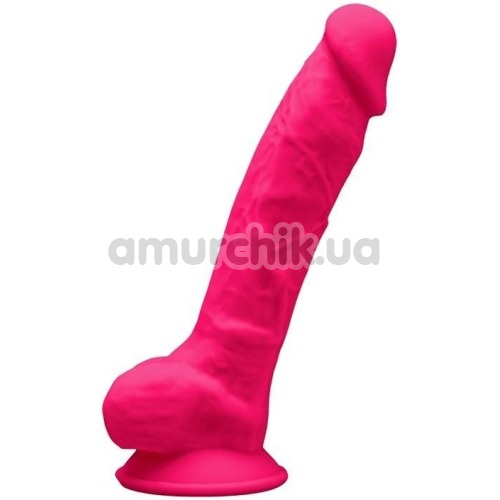 Фалоімітатор Silexd Premium Silicone Dildo Model 1 Size 7, рожевий - Фото №1