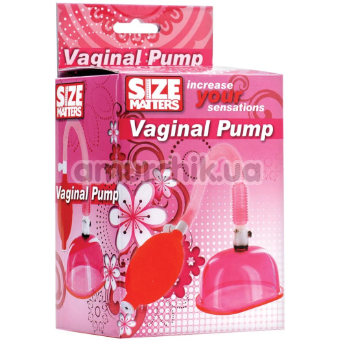Вакуумна помпа для вагіни Size Matters Vaginal Pump, рожева