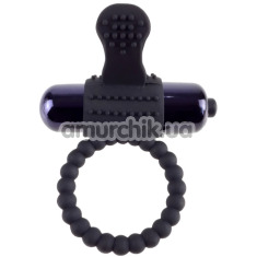 Виброкольцо Fantasy C-Ringz Vibrating Silicone Super Ring, черное - Фото №1