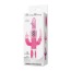 Анально-вагинально-клиторальный вибратор с ротацией Pretty Bunny, розовый - Фото №7