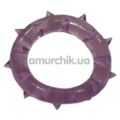 Кольцо-насадка Pure Arousal фиолетовое с короткими шипами - Фото №1