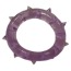 Кольцо-насадка Pure Arousal фиолетовое с короткими шипами - Фото №0