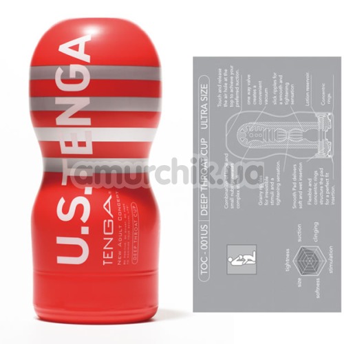 Мастурбатор суперрозмірний Tenga UltraSize Deep Throat Cup для великого пеніса