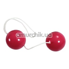 Вагинальные шарики Oriental Duotone Balls, красные - Фото №1