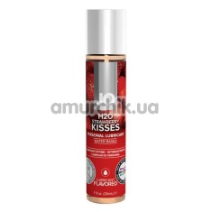 Оральний лубрикант JO H2O Strawberry Kiss - полуниця, 30 мл - Фото №1