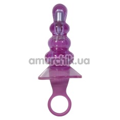 Анальна пробка з вібрацією My Bum Lollipop, фіолетова - Фото №1