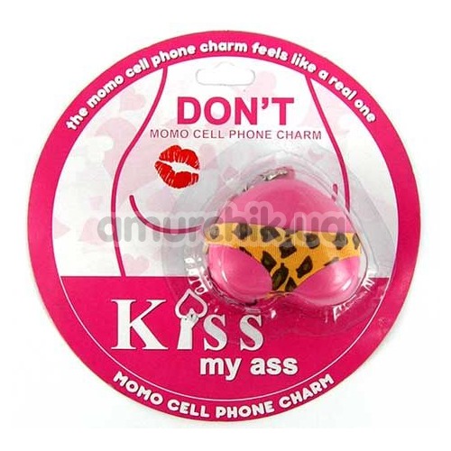 Подвеска на телефон Kiss My Ass, розовая