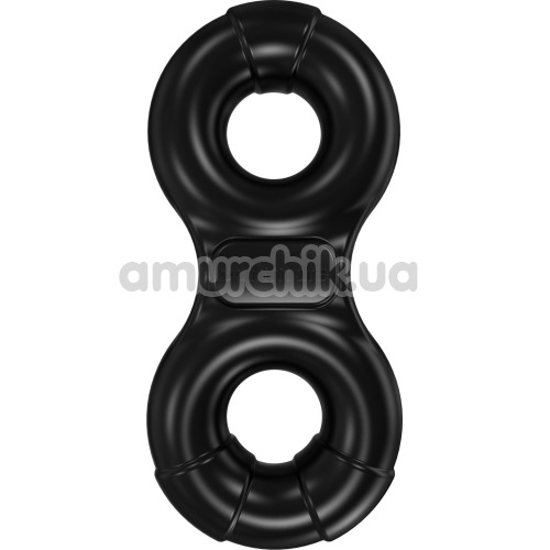 Виброкольцо Bathmate Vibe Rings Eight, черное - Фото №1