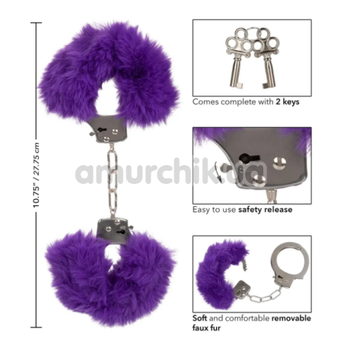Наручники Ultra Fluffy Furry Cuffs, фіолетові