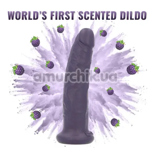 Фаллоимитатор с ароматом ежевики Delicious Dildo Berries 19.5 см, фиолетовый
