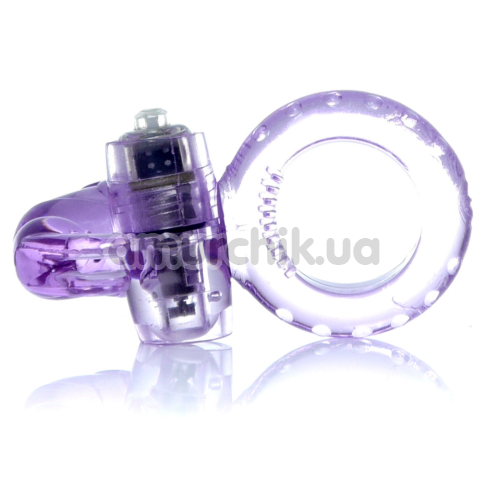Эрекционное кольцо c вибрацией Boss Series Rabbit Vibro Cock Ring, фиолетовое