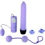 Набір з 5 предметів Silky Touch Waterproof Couples Kit, фіолетовий - Фото №3