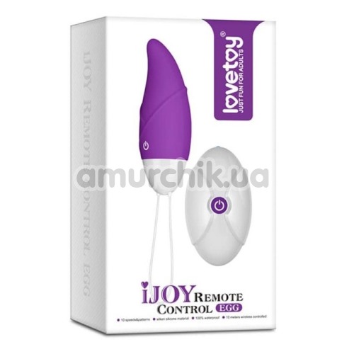 Виброяйцо Lovetoy IJoy Remote Control Egg, фиолетовое