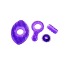 Набор эрекционных колец и насадок Jelly Fantasy Pleasure Ring Collection фиолетовый, 4 шт - Фото №0