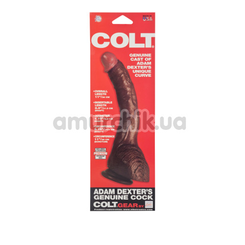 Фаллоимитатор Colt Adam Dexter's Genuine Cock, коричневый