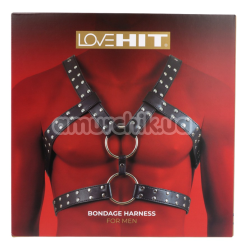 Портупея Love Hit Bondage Harness For Men Mod. 6, чорна