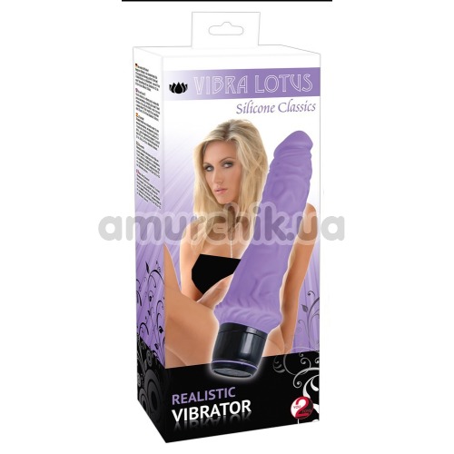 Вібратор Vibra Lotus Realistic Vibrator, фіолетовий