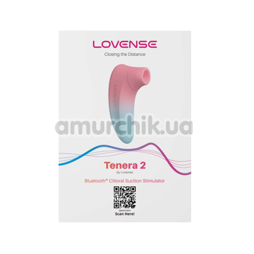Симулятор орального сексу для жінок Lovense Tenera 2, рожево-блакитний