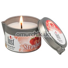 Свічка для масажу Lust Strawberry - полуниця, 50 мл - Фото №1