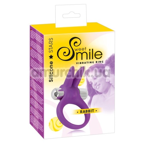 Віброкільце Smile Rabbit, фіолетове