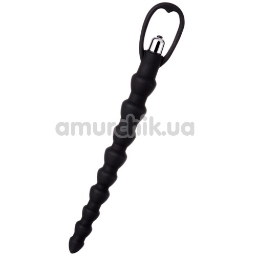 Анальная цепочка с вибрацией A-Toys Vibro Anal Beads 761305, черная - Фото №1