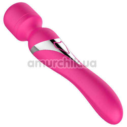 Універсальний вібромасажер Foxshow Silicone Dual Massager, рожевий