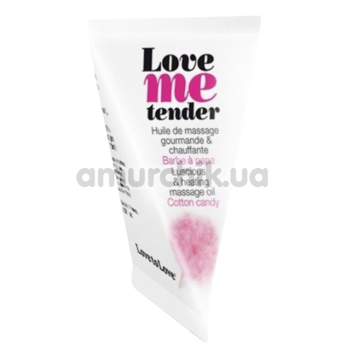 Масажна олія з зігріваючим ефектом Love To Love Me Tender Cotton Candy - цукрова вата, 10 мл