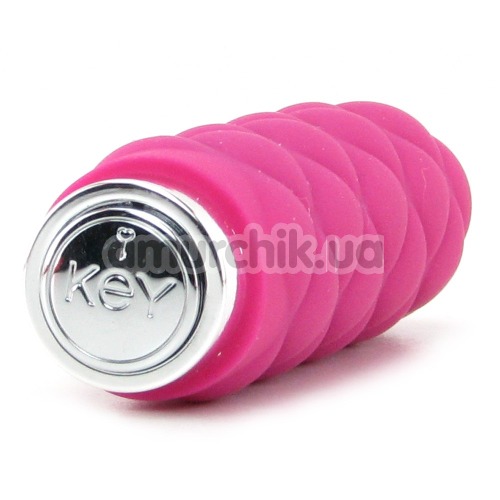 Вибратор KEY Charms Petite Massager Plush, розовый