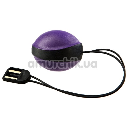 Вагинальный шарик с вибрацией Amor Vibratissimo Ball, фиолетово-черный