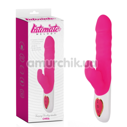 Вибратор с пульсацией Intimate Melody Thumping Thrusting Vibrator, розовый