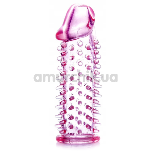 Насадка на пенис Boss Series Stymulator Penis Sleeve 00007, розовая - Фото №1