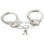 Наручники DS Fetish Metal Handcuffs, серебряные - Фото №1