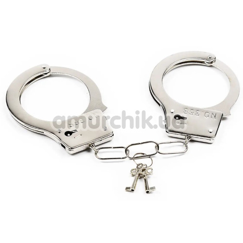 Наручники DS Fetish Metal Handcuffs, серебряные - Фото №1