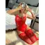 Комплект JSY Sexy Lingerie WW7238, красный: боди + чулки - Фото №10