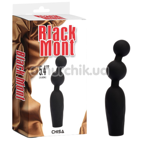 Анальная цепочка с вибрацией Black Mont Vibrating Booty Beads 5.4, черная