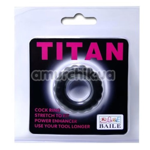 Ерекційне кільце Baile Titan Cock Ring, чорне